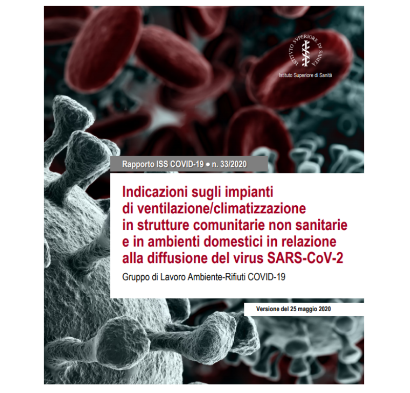 Rapporto ISS COVID-19 n°33 2020: Indicazioni sugli impianti di ventilazione/climatizzazione